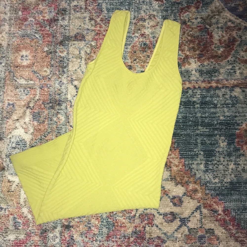 Lime green dress